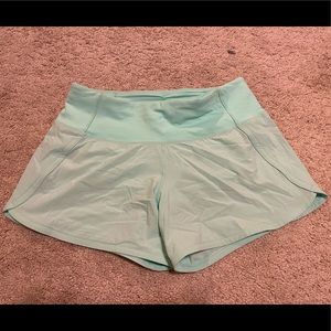 Light blue lulu lemon athletic shorts
